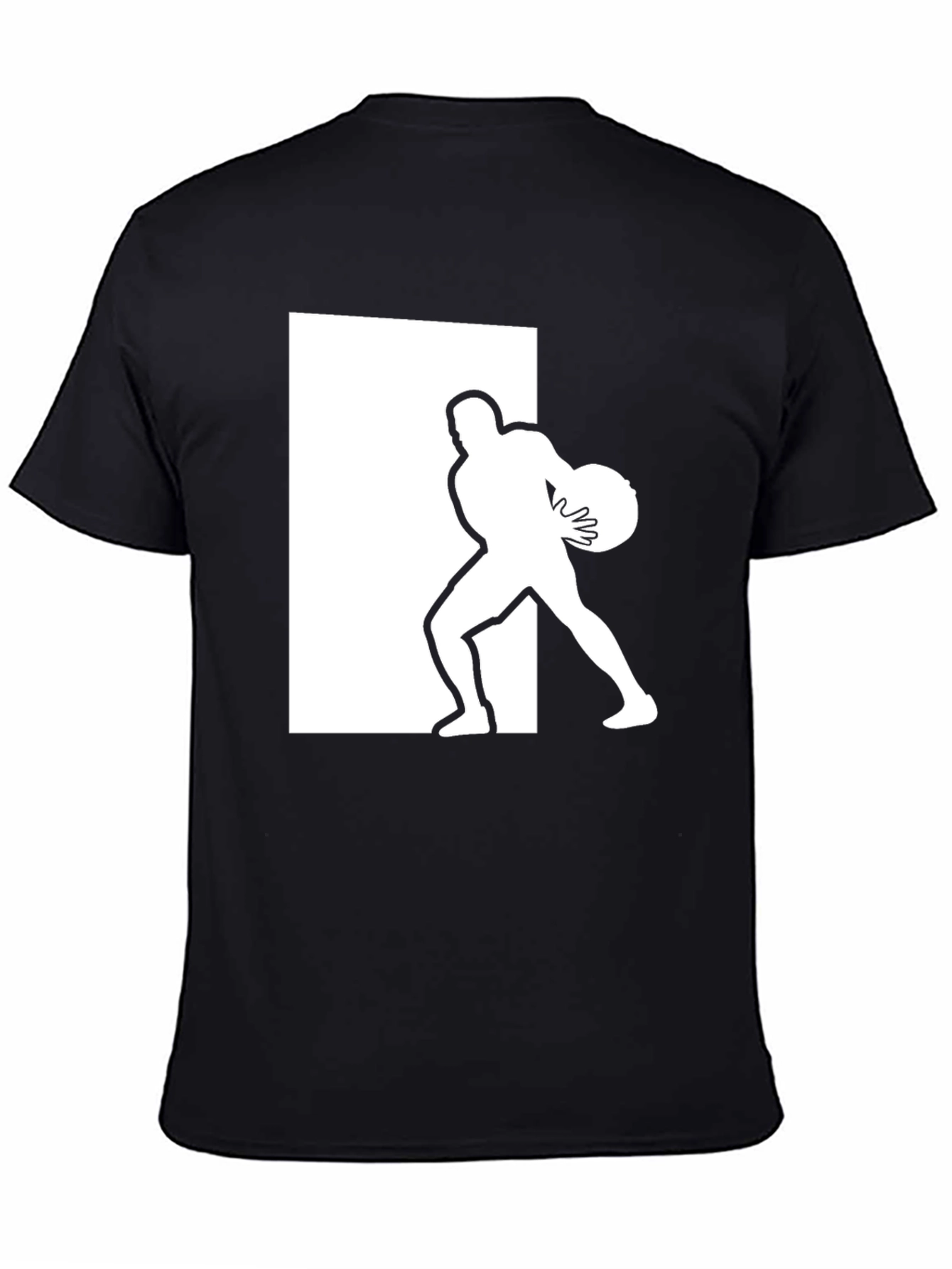 Athlete Graphic Tee - Black Cotton Blend