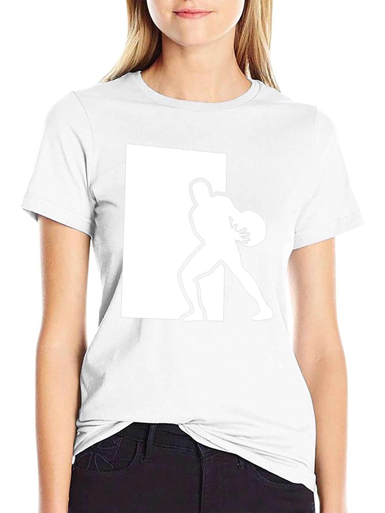 Athlete Graphic Tee - Black Cotton Blend