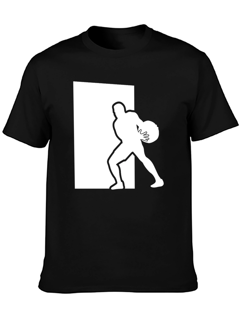 Athlete Graphic Tee - Black Cotton Blend