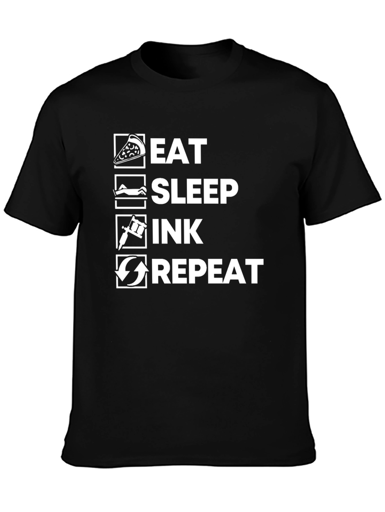 Eat Sleep Ink Repeat Tattoo Lover T-Shirt