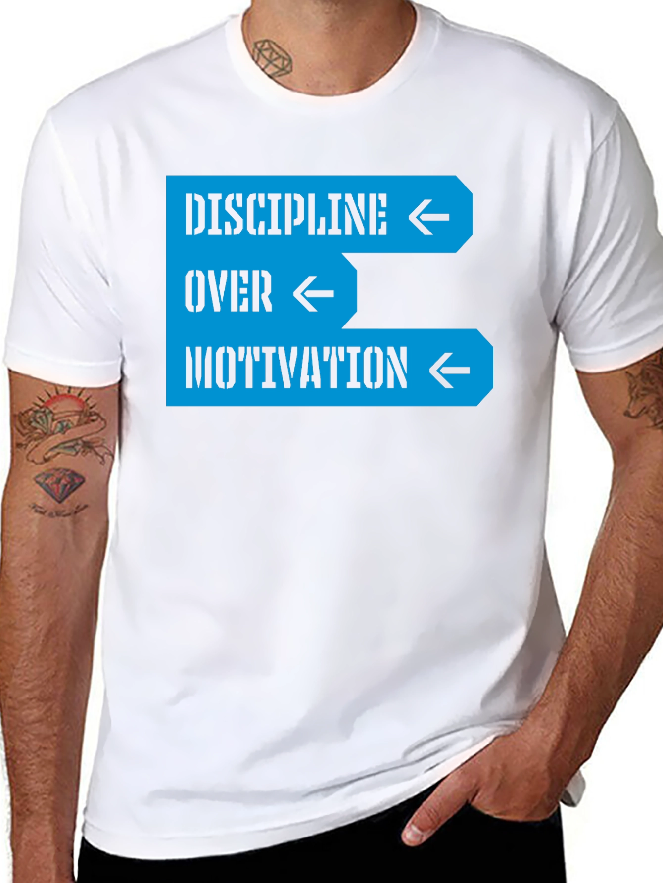 Discipline Over Motivation Graphic Tee