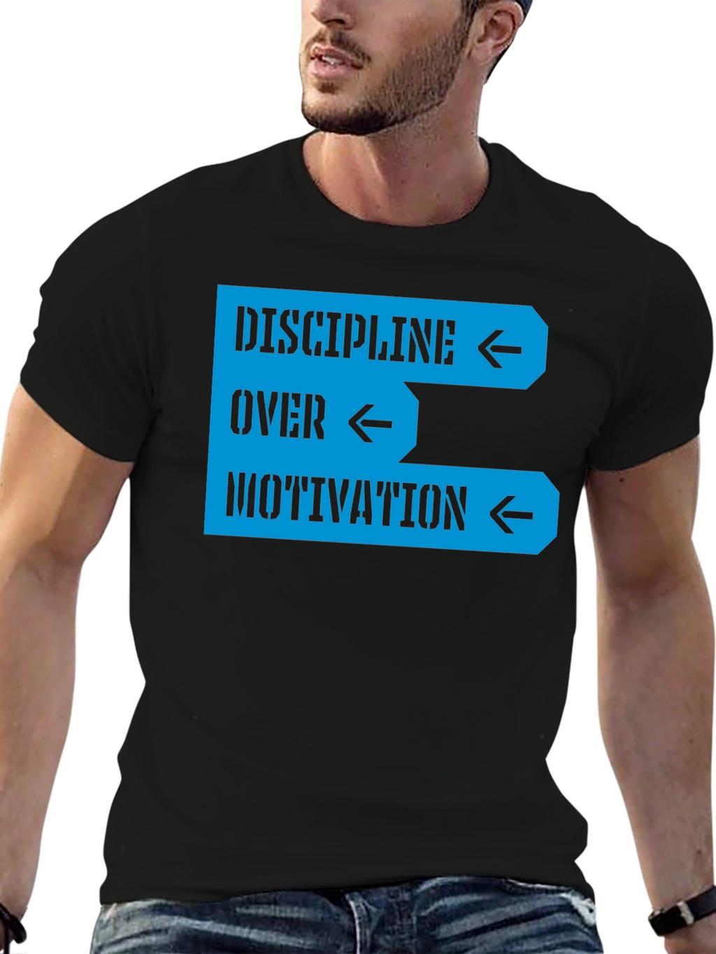 Discipline Over Motivation Graphic Tee