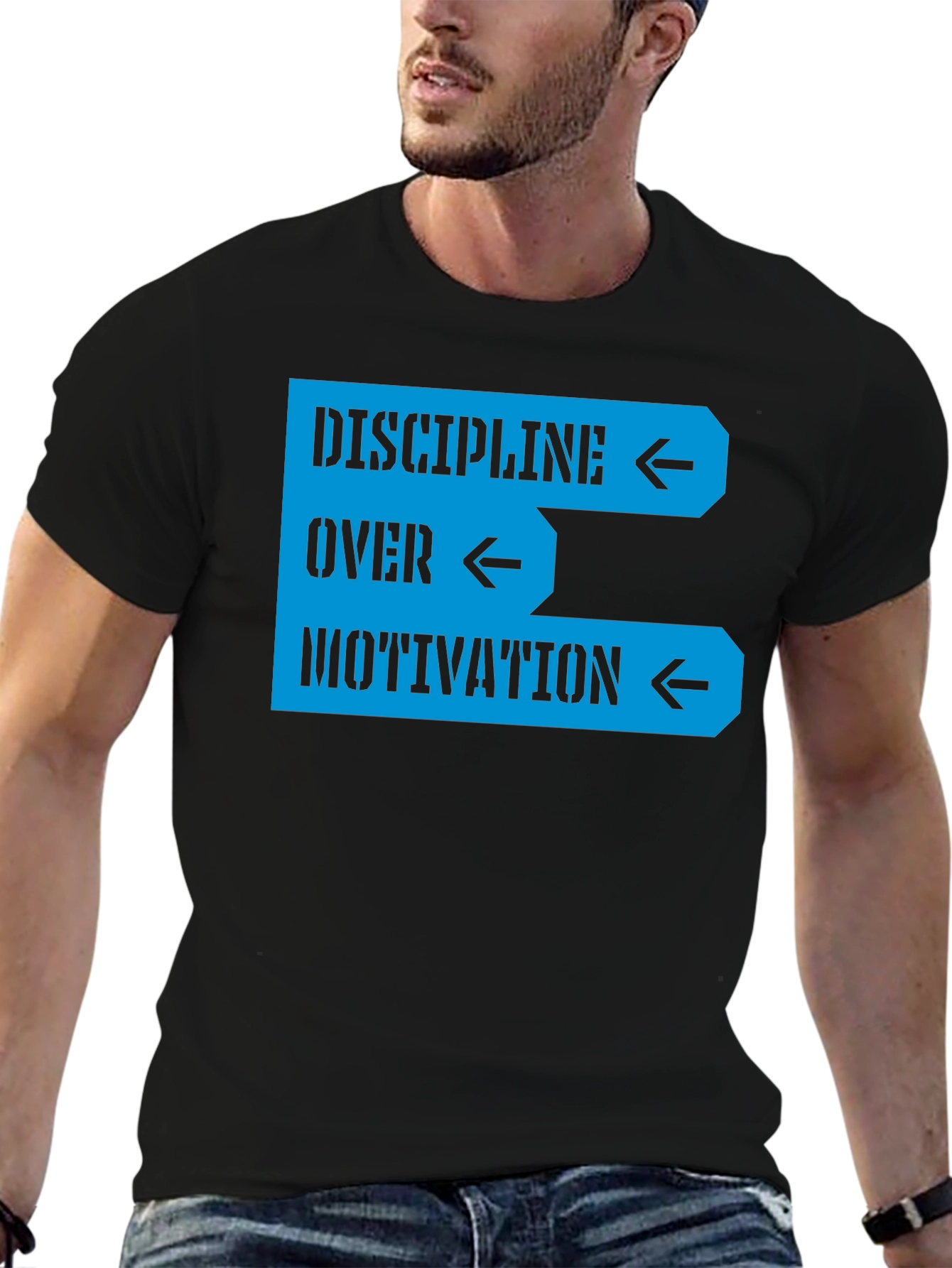 Discipline Over Motivation Graphic Tee