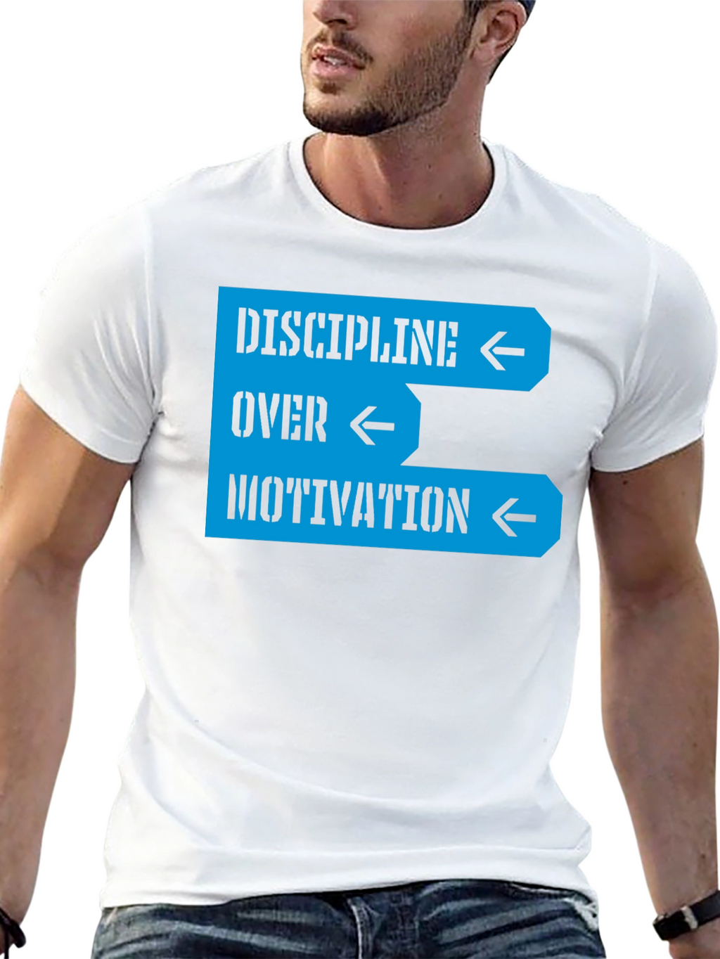 Discipline Over Motivation Graphic Tee