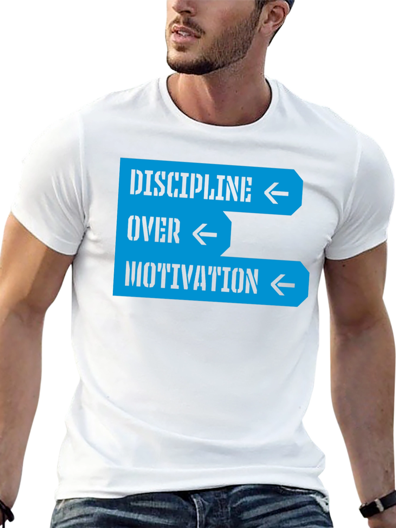 Discipline Over Motivation Graphic Tee