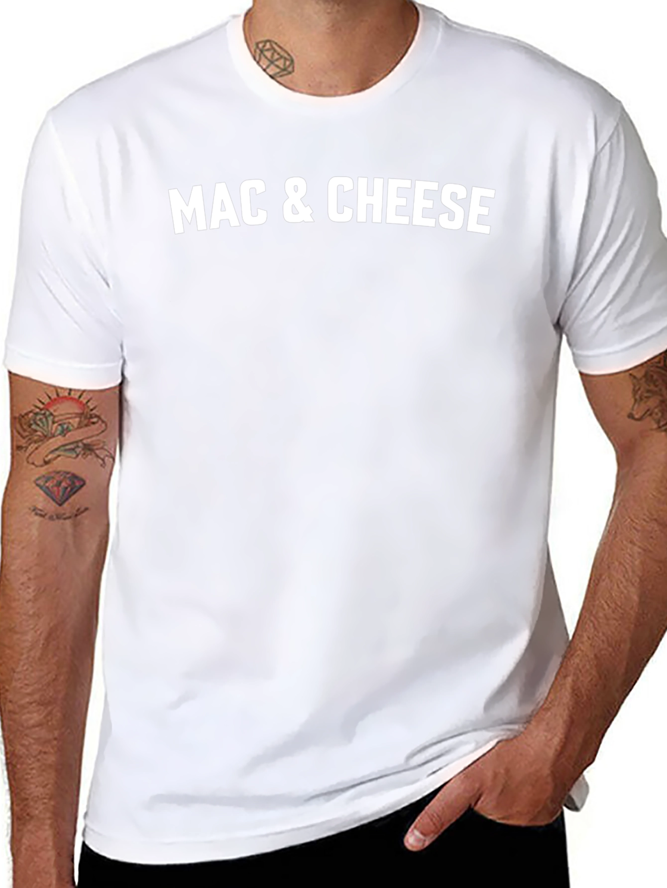 Mac & Cheese T-Shirt - Black Novelty Tee