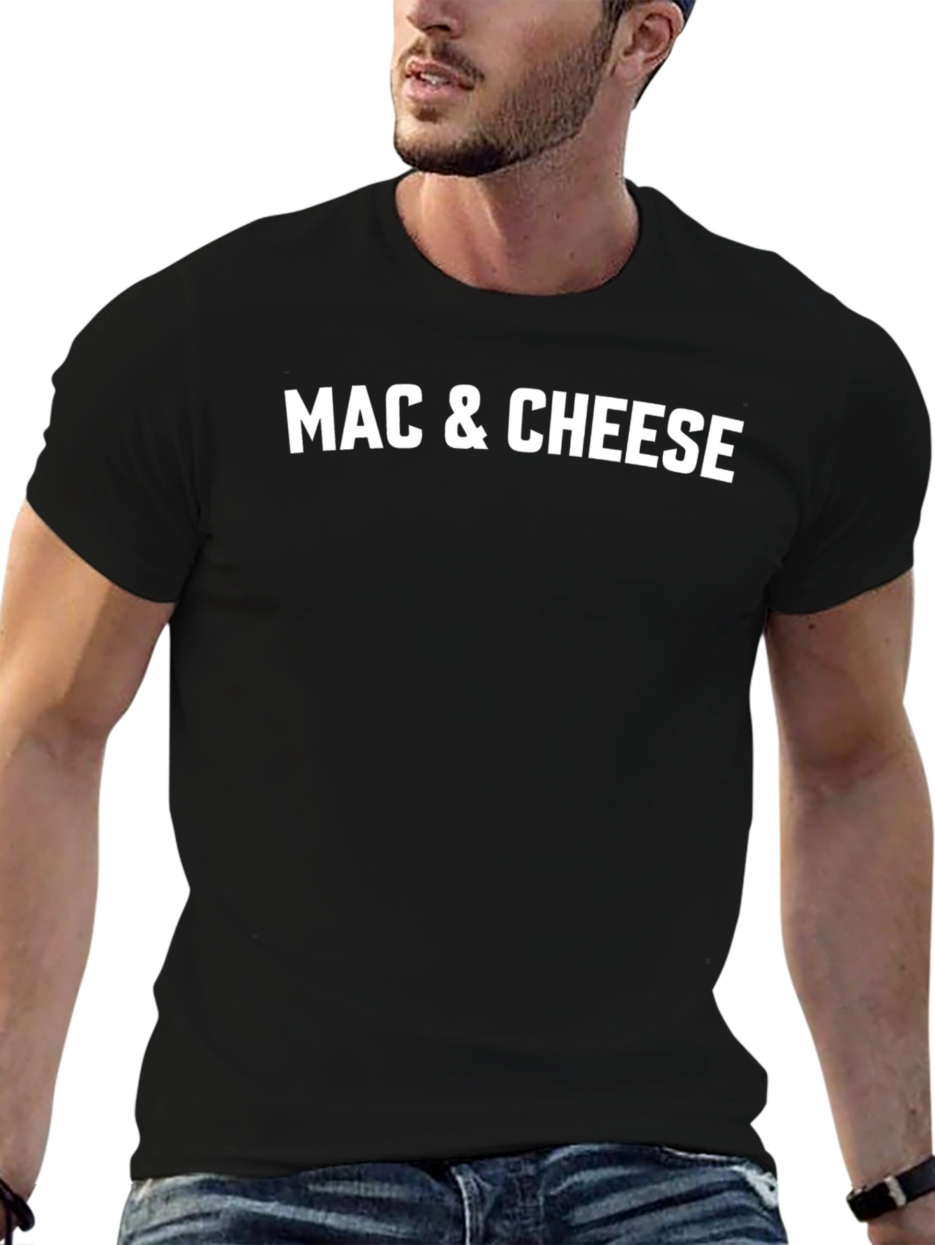 Mac & Cheese T-Shirt - Black Novelty Tee