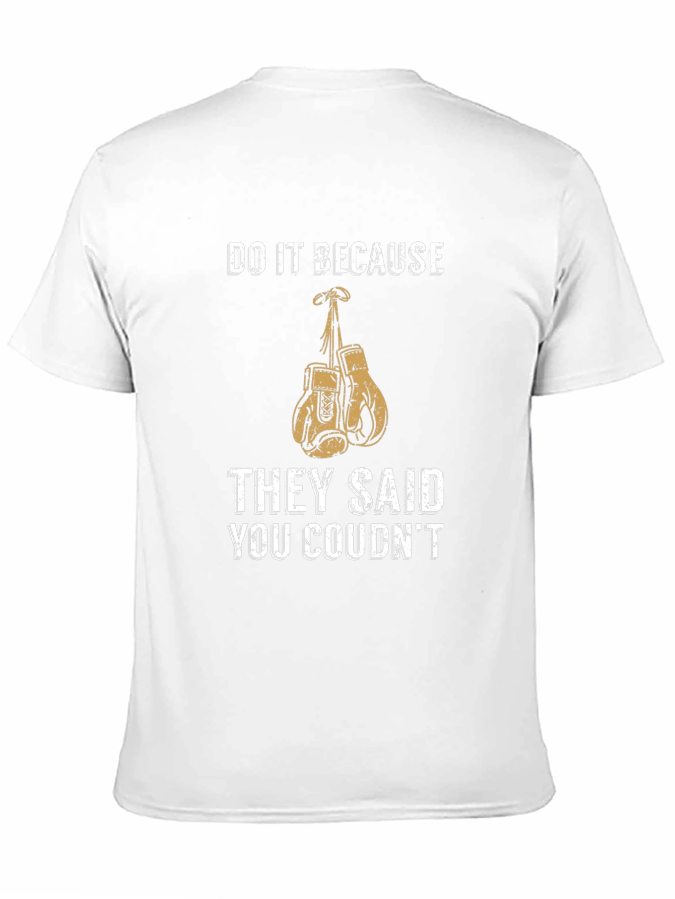 Motivational Boxing Gloves Graphic T-Shirt