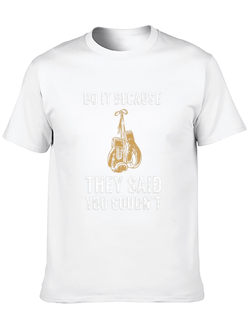 Motivational Boxing Gloves Graphic T-Shirt