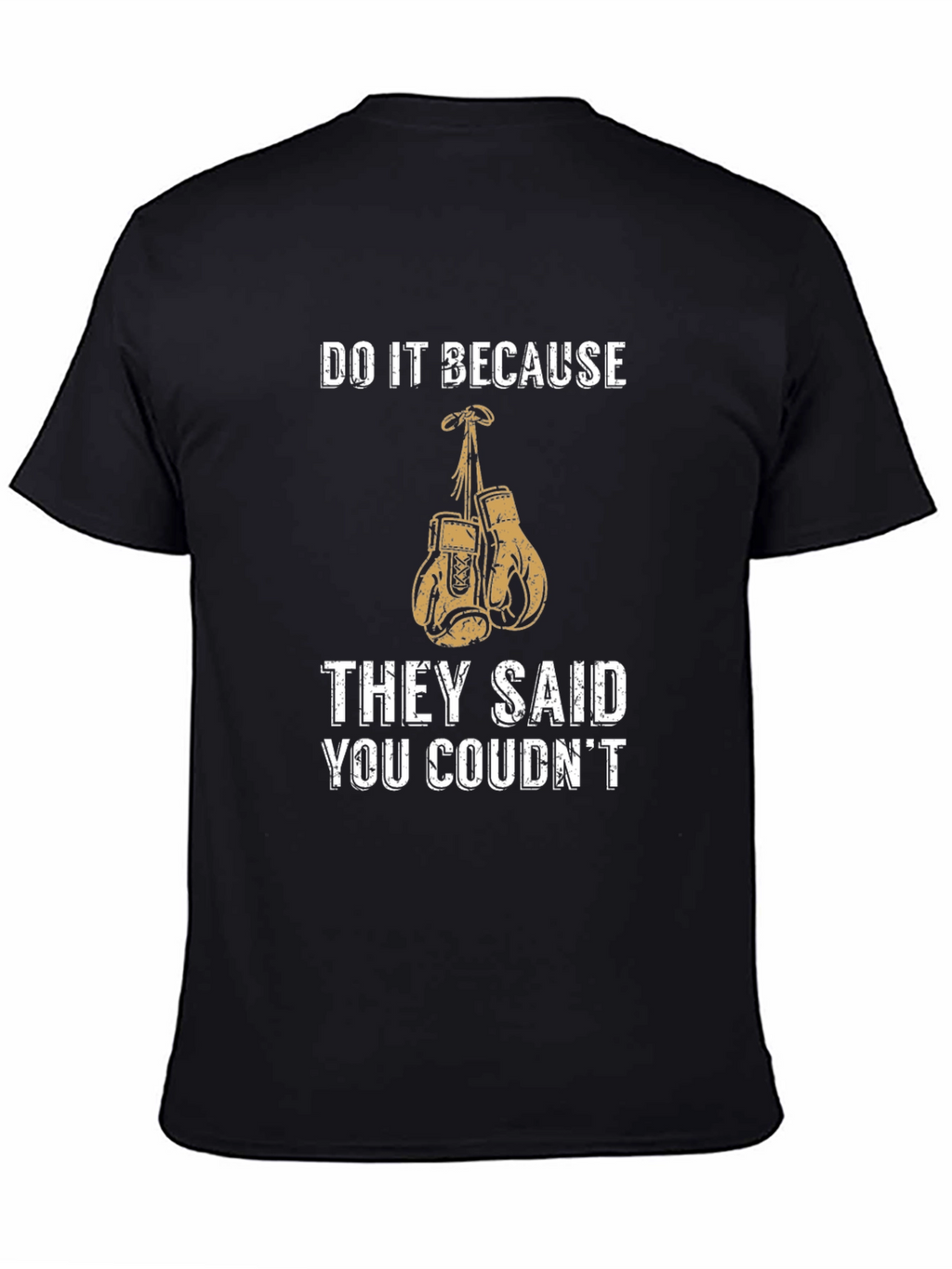 Motivational Boxing Gloves Graphic T-Shirt