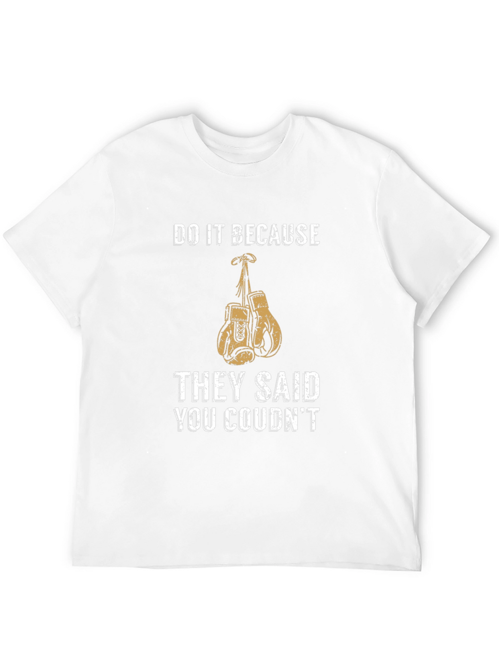Motivational Boxing Gloves Graphic T-Shirt
