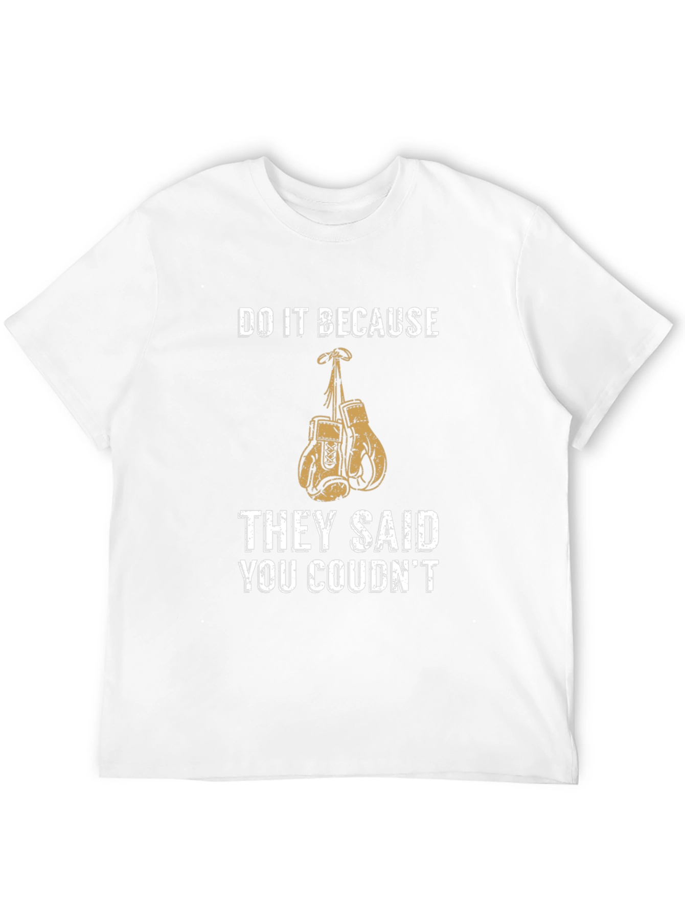 Motivational Boxing Gloves Graphic T-Shirt