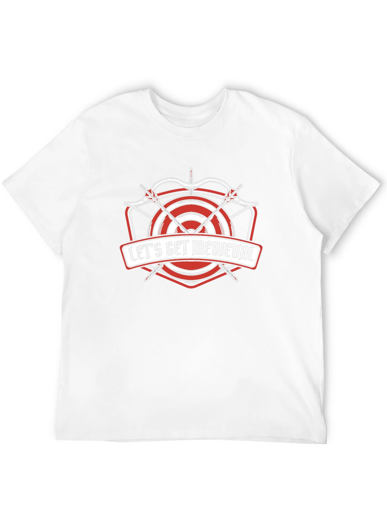 Lets Get Medieval T-Shirt - Archery Target Design