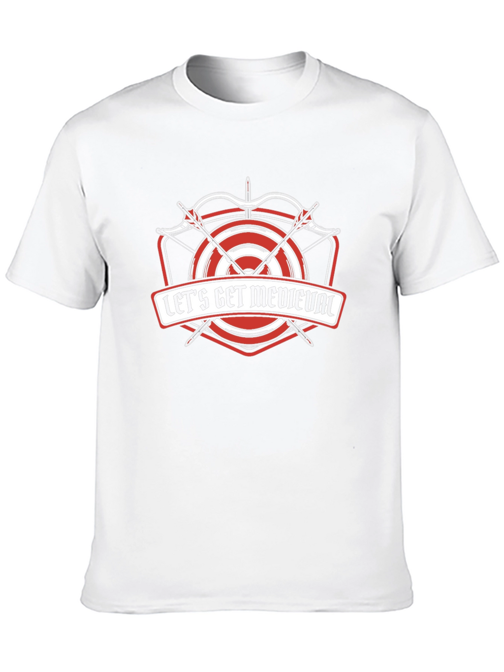 Lets Get Medieval T-Shirt - Archery Target Design