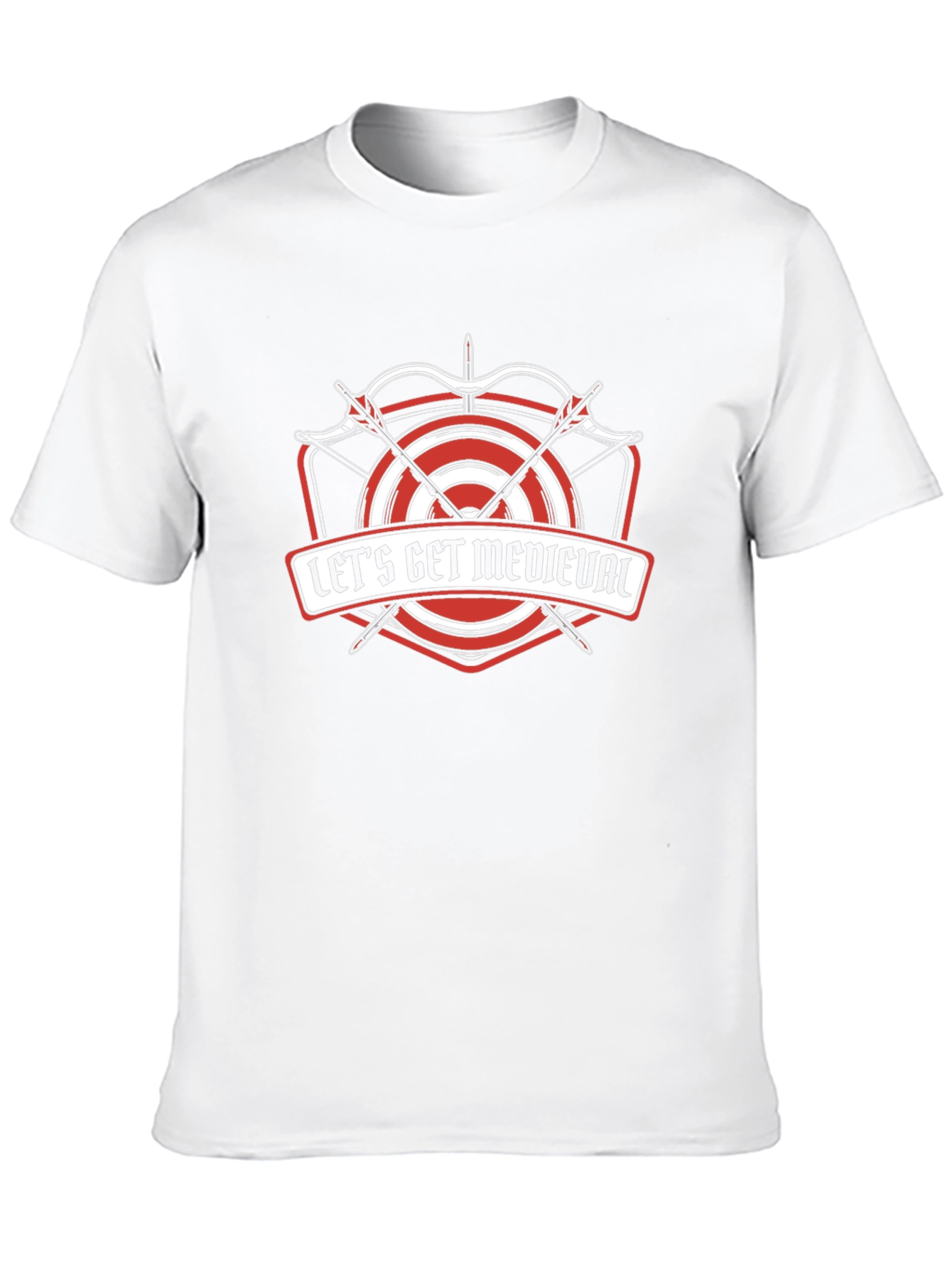 Lets Get Medieval T-Shirt - Archery Target Design
