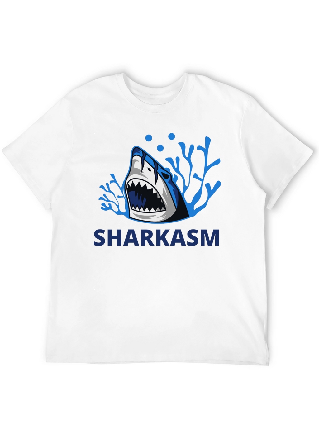 Sharkasm Black Graphic Tee - Funny Shark Design