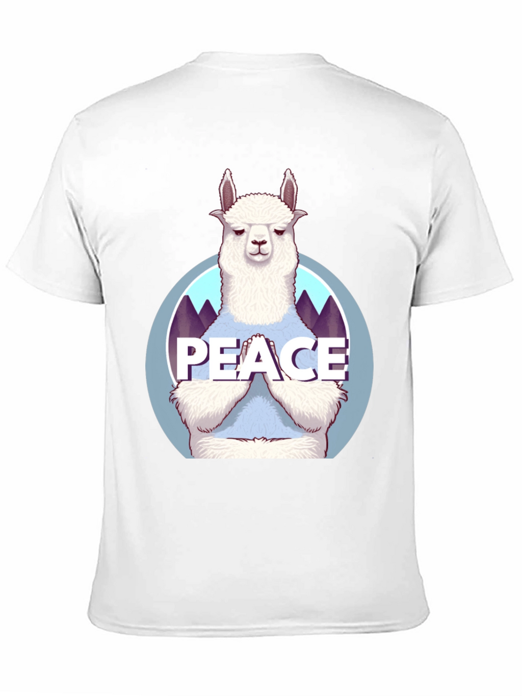 Peace Llama T-Shirt - Mens Black Tee