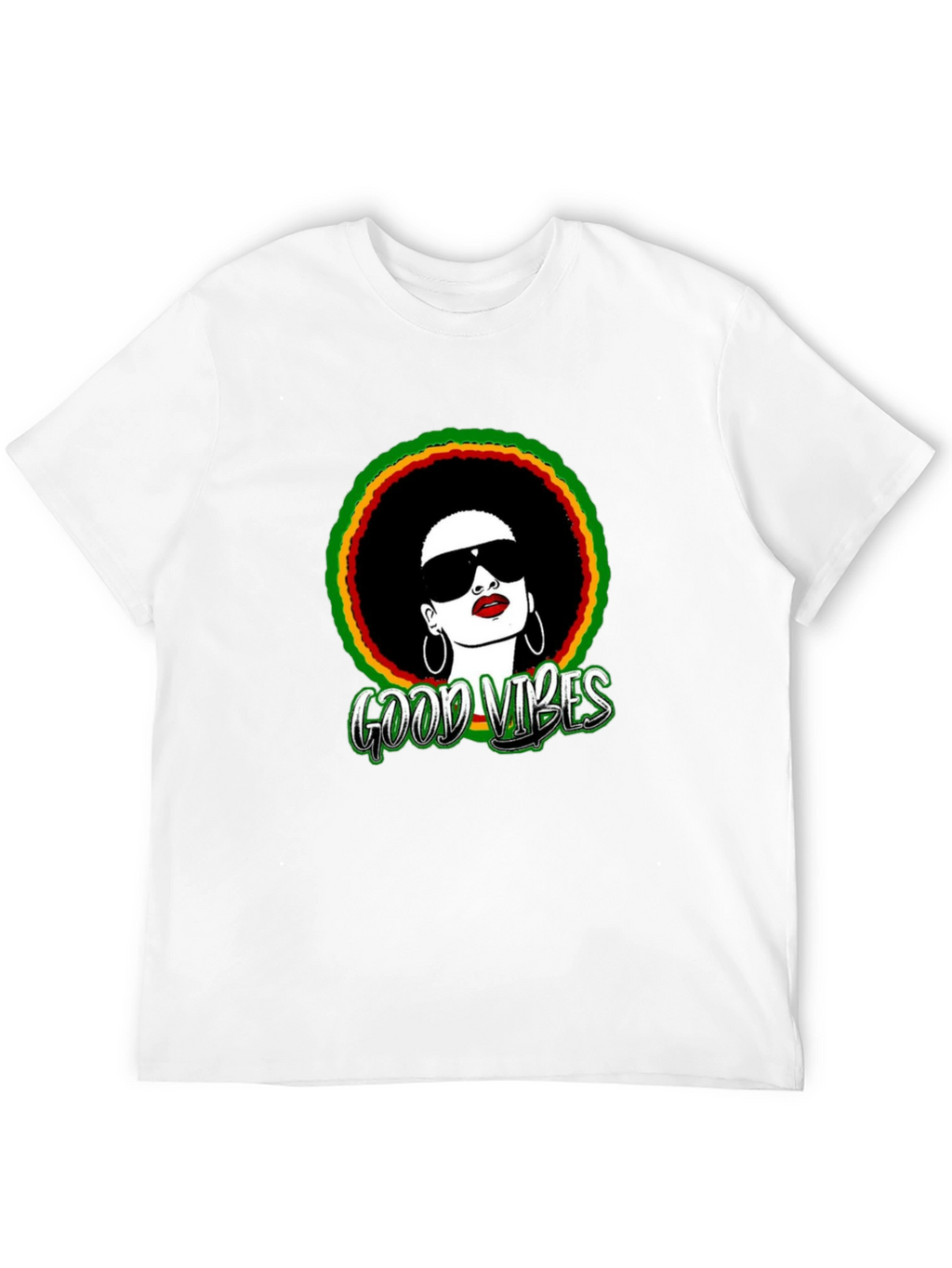 Rasta Afro Good Vibes T-Shirt